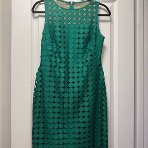 Elegant Green Sleeveless Dress